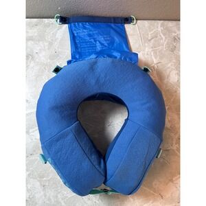 Ballast Beach Pillow Inflatable Blue Portable Travel Neck Support with Sand Bag